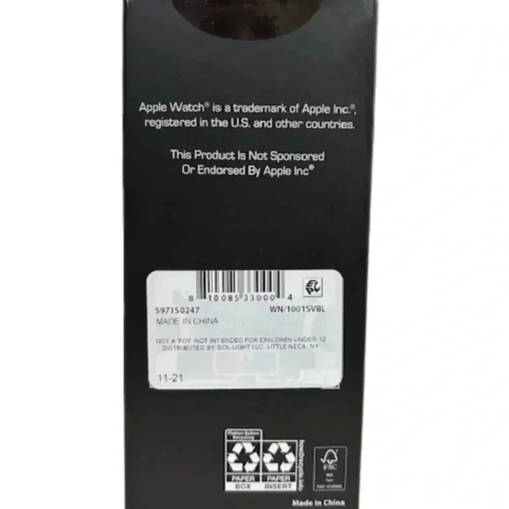 Sol-light Apple Watchband Blue Tie Dye
